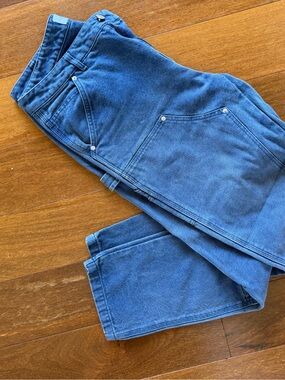OVADIA & SONS Blue Washed Carpenter Utility Pants